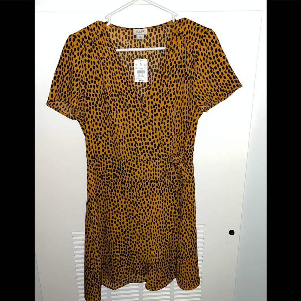 J. Crew 🐆print dress, new with 🏷
